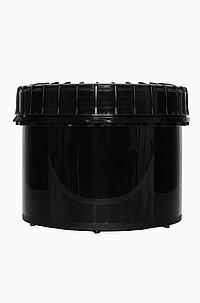 Kunststoff Schraubdeckeldose: 500 Milliliter, Farbe: schwarz