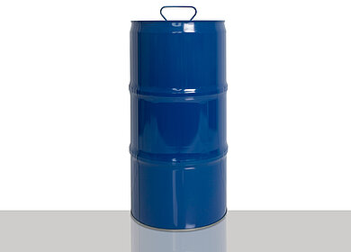 Stahlblech Kombi-Kanne: 30,0 Liter, Farbe: blau RAL 5010