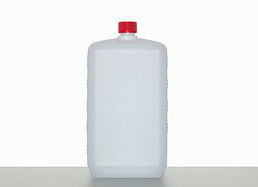 Kunststoff Vierkantflasche: 2,0 Liter, Farbe: natur