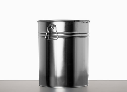 Weißblech Hobbock: 30,0 Liter, Farbe: blank