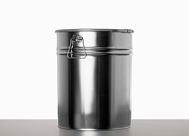 Weißblech Hobbock: 30,0 Liter, Farbe: blank