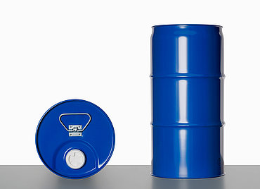 Stahlblech Kombi-Kanne: 30,0 Liter, Farbe: blau RAL 5010