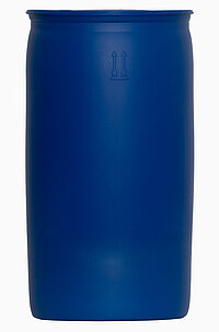 Plastic tight head drum with L-ring blue HDPE