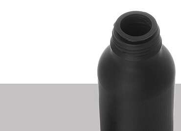 Kunststoff Gefahrgutflasche: 500 Milliliter, Farbe: schwarz Kunststoff Gefahrgutflasche: 500 Milliliter, Farbe: schwarz