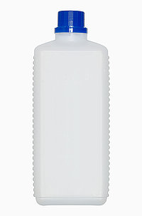 Kunststoff Vierkantflasche OV: 500 Milliliter, Farbe: natur