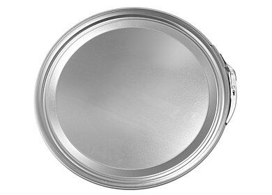 Tinplate press-in lid with foil inside of tinplate ø 328,0 mm mouth