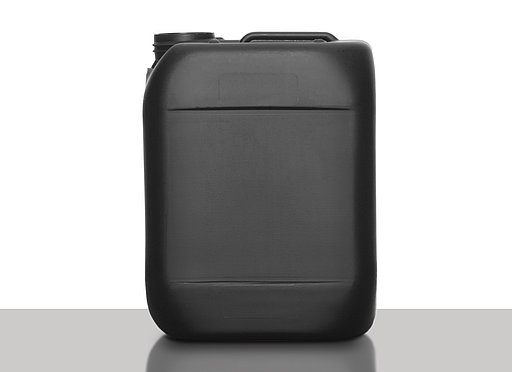Kunststoffkanister: 5,0 Liter, Farbe: schwarz