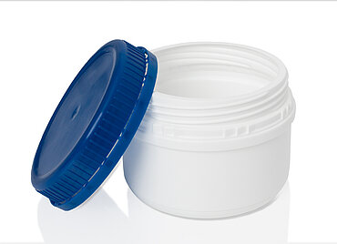 UN screw cap can: 250 milliliter, colour: white UN screw cap can: 250 milliliter, colour: white