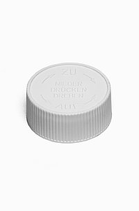 Drück- und Dreh Deckel aus PP ø 40,0 mm Mündung