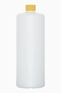 Kunststoff Rundflasche R 1000/25: 1,0 Liter, Farbe: weiß