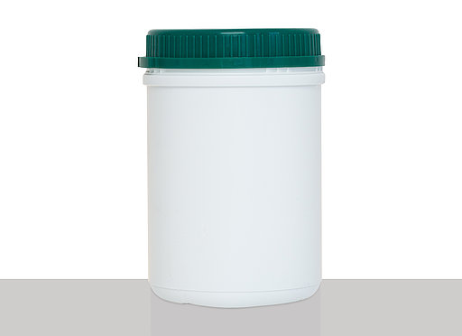 Kunststoff Schraubdeckeldose UN: 650 Milliliter, Farbe: weiß