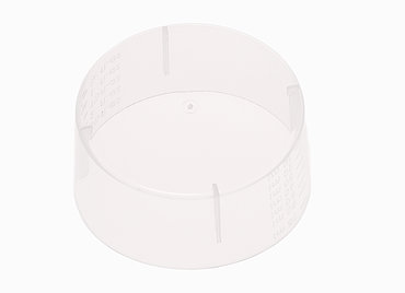Measuring cup: 75 milliliter, colour: natural-transparent