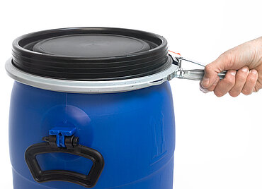 Open head drum: 30,0 liter, colour: blue Open head drum: 30,0 liter, colour: blue