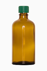 Tropfflasche: 100 Milliliter, Farbe: braun