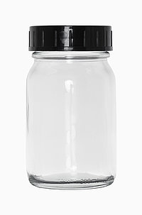 Weithalsglas: 200 Milliliter, Farbe: klar