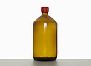 Light packaging bottle: 1,0 liter, colour: brown