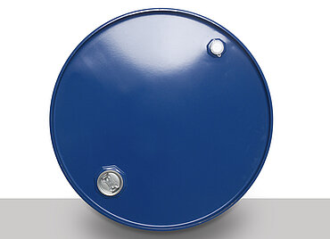 Stahlblech Spundfass: 216,5 Liter, Farbe: blau RAL 5010 Stahlblech Spundfass: 216,5 Liter, Farbe: blau RAL 5010