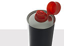 Weißblech Ölflasche: 750 Milliliter, Farbe: matt schwarz lackiert