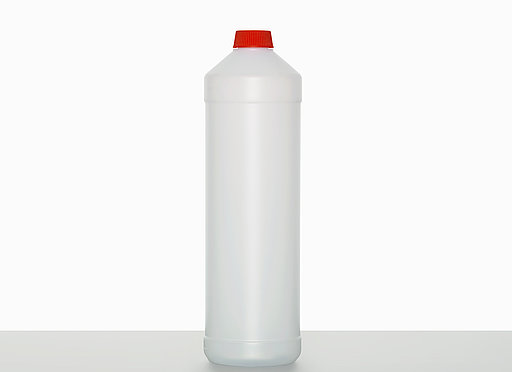Kunststoff Rundflasche FRZG 1000/28: 1,0 liter, colour: weiß