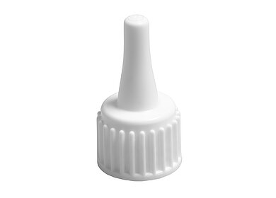 Drip cap with long tip of PP ø 18,0 mm mouth