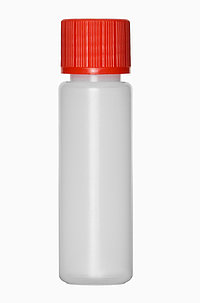 Kunststoff Rundflasche T 20/18: 20 Milliliter, Farbe: natur