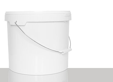 Kunststoff Rundeimer: 16,0 Liter, Farbe: weiß Kunststoff Rundeimer: 16,0 Liter, Farbe: weiß