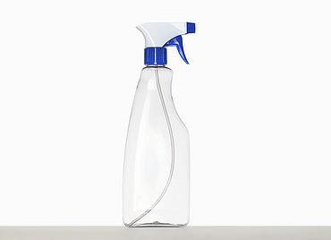 Spray bottle flat: 500 milliliter, colour: clear