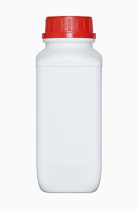 Kunststoff Chemikalienflasche: 1,0 Liter, Farbe: weiß