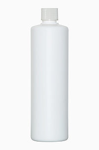 Kunststoff Rundflasche R 500/25: 500 Milliliter, Farbe: weiß