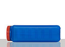 Kunststoff Vierkantflasche: 2,5 Liter, Farbe: blau