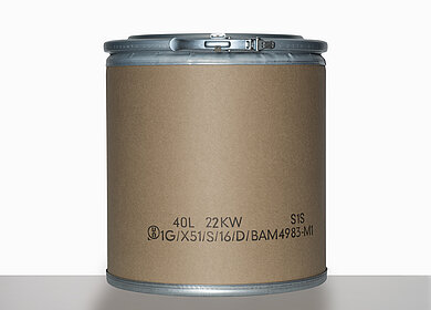Fibertrommel: 40,0 Liter, Farbe: natur