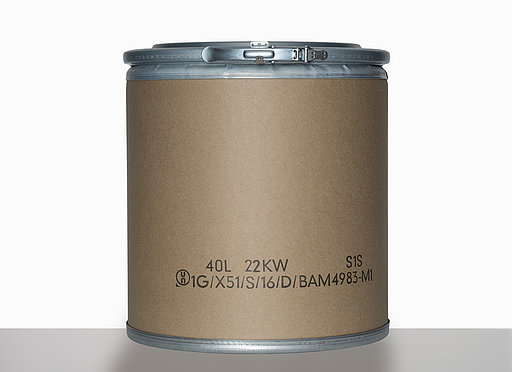 Fibertrommel: 40,0 Liter, Farbe: natur