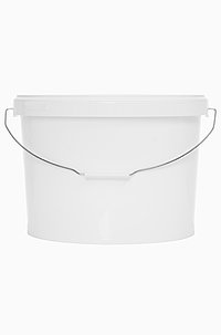 Oval bucket: 18,0 liter, colour: white
