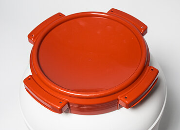 Schraubdeckel Weithalsfass: 26,0 Liter, Farbe: weiß Schraubdeckel Weithalsfass: 26,0 Liter, Farbe: weiß