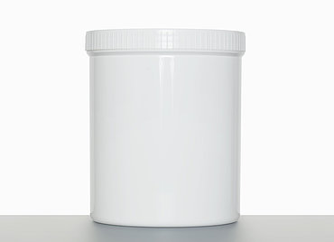 Screw cap can: 2,0 liter, colour: white