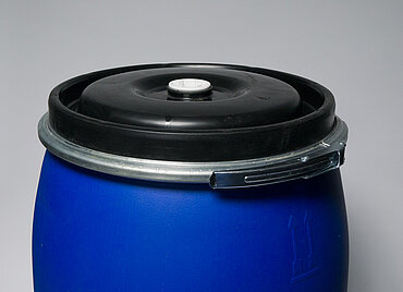 Kunststoff Deckelspundfass: 120,0 Liter, Farbe: blau