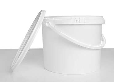 Kunststoff Rundeimer: 11,0 Liter, Farbe: weiß Kunststoff Rundeimer: 11,0 Liter, Farbe: weiß