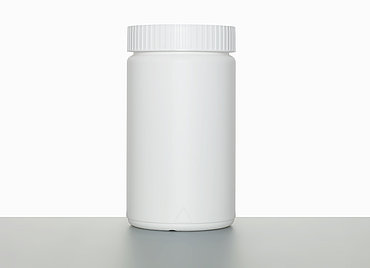 Kunststoff Schraubdeckeldose UN: 1,1 Liter, Farbe: weiß