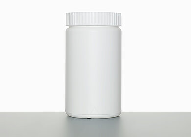 Kunststoff Schraubdeckeldose UN: 1,1 Liter, Farbe: weiß