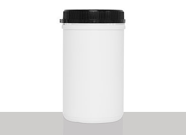 Kunststoff Schraubdeckeldose UN: 1,0 Liter, Farbe: weiß