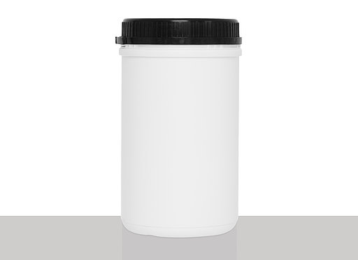 UN screw cap can: 1,0 liter, colour: white