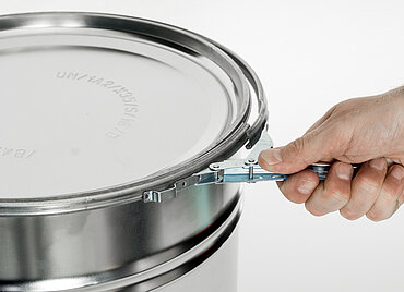 Weißblech Hobbock: 29,0 Liter, Farbe: blank