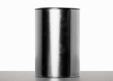Weißblechdose: 1,0 Liter, Farbe: blank