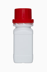 Kunststoff Chemikalienflasche weiß HDPE