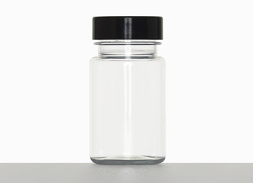 PET Packer: 60 Milliliter, Farbe: klar transparent