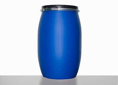 Open head drum: 120,0 liter, colour: blue