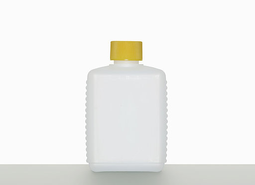 Kunststoff Vierkantflasche: 300 Milliliter, Farbe: natur