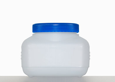 Square bottle M 500/80: 500 milliliter, colour: natural
