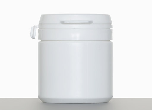 Special can with tamper proof seal: 50 milliliter, colour: white