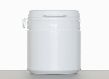Kunststoff Stülpdeckeldose OV Spezial: 50 Milliliter, Farbe: weiß